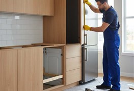 نمایش توضیحات تغییر ابعاد کابینت جای یخچال، لباسشویی و ...